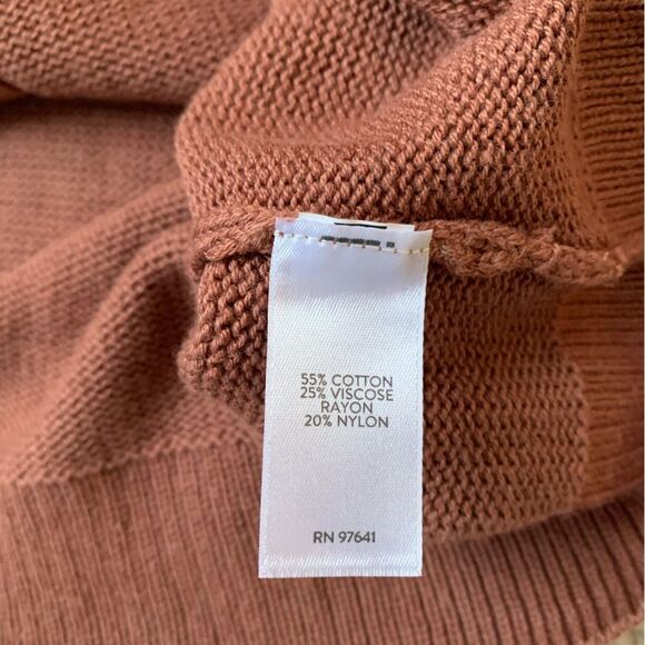 J. Jill Rusty Brown Oversized Button Front Cardigan Sweater Sz Small PW 6 - Picture 8 of 8